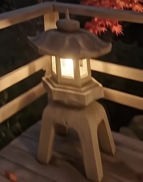 Japanese pagoda garden lantern