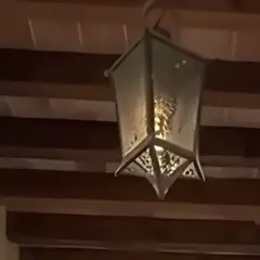 Mexican tin star lantern